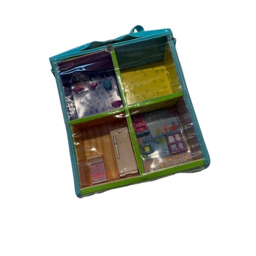 Polly Pocket Vintage 2002 Trendy Townhouse Zip up House Carry Case Take Along